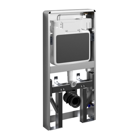 Пристенный модуль системы инсталляции для унитазов Wasserkraft Naab 86TLT.040.SE.BL черный (сенсорный смыв)